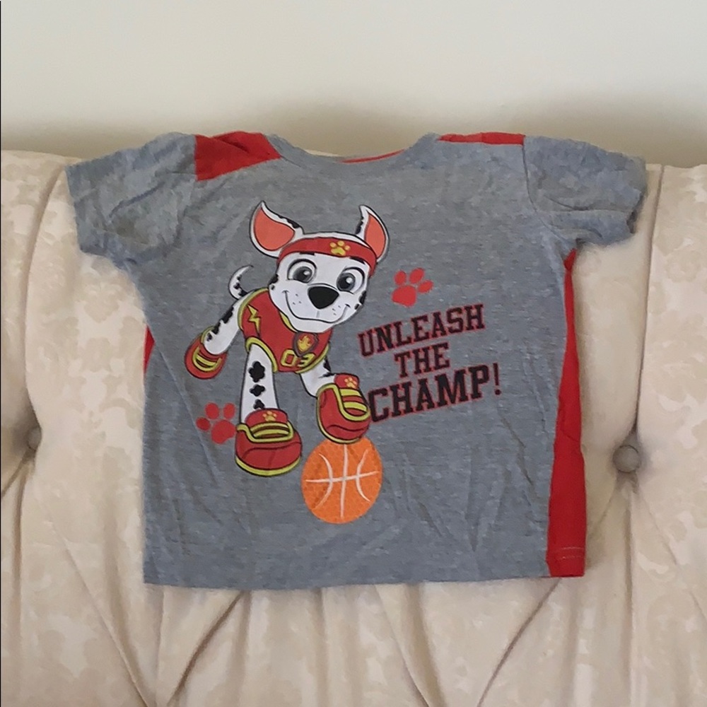 Kids Paw patrol basketball shirt